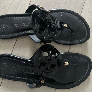 Tory Burch Black Leather Sandals